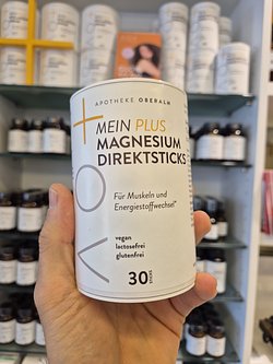 Packung Magnesium Sticks der Eigenmarke MEIN PLUS