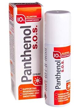 Spraydose mit Aufschrift SOS Panthenol Schaumspray